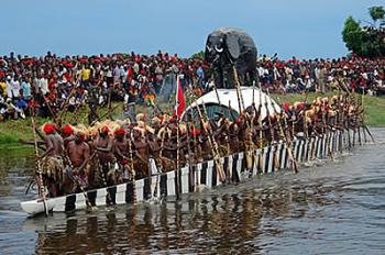 de jaarlijkse kuomboka